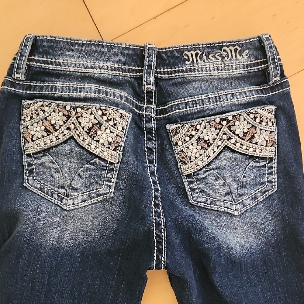 Miss Me Kids Dark Blue Jeans - Picture 4 of 4